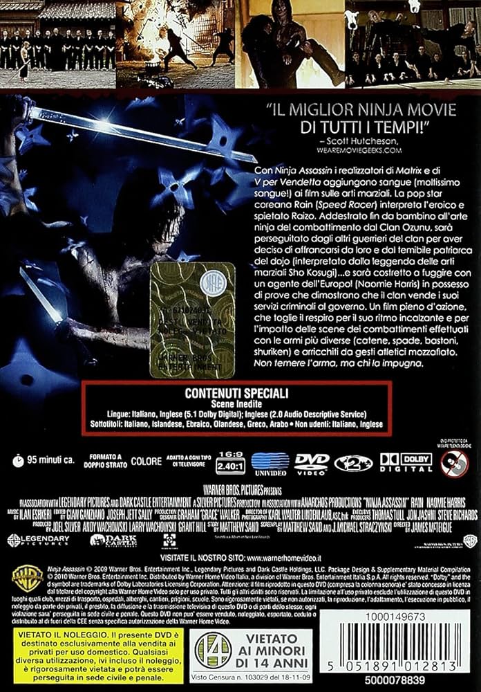 Ninja Assassin : Harris,Rain: Amazon.pl: Płyty DVD i Blu-ray